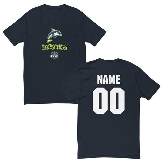 Personalizable - Adult Dolphins Next Level Cotton T-Shirt