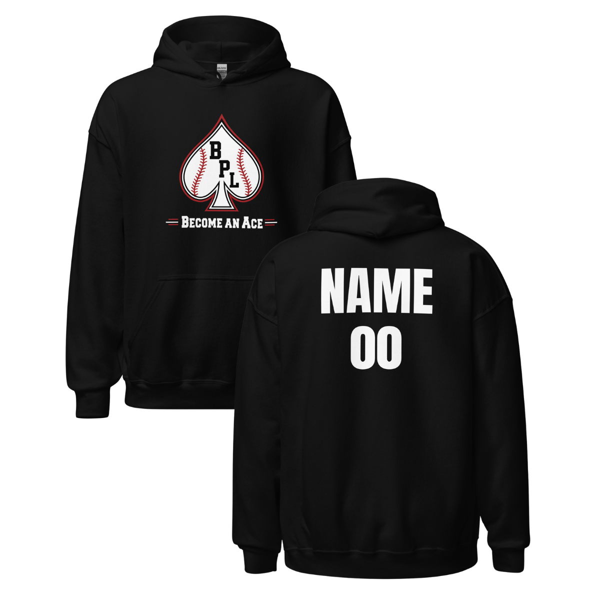 Personalizable -  Adult Bradley Pitching Lab Gildan Heavy Blend Hoodie