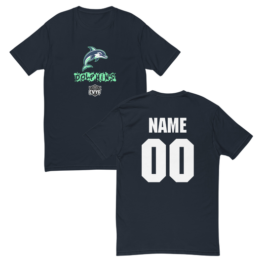 Personalizable - Adult Dolphins Next Level Cotton T-Shirt