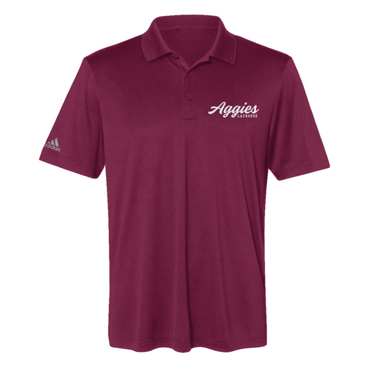Adult Aggie Lacrosse Adidas Performance Polo