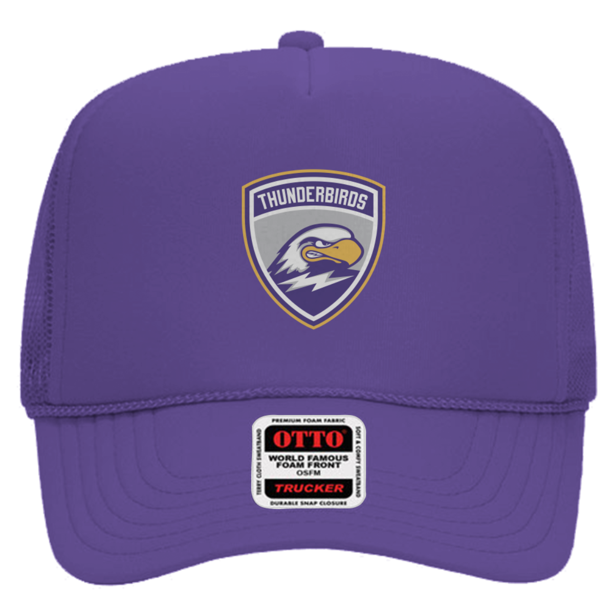 Thunderbirds Hockey Otto 5-Panel Crown Mesh Back Trucker Hat