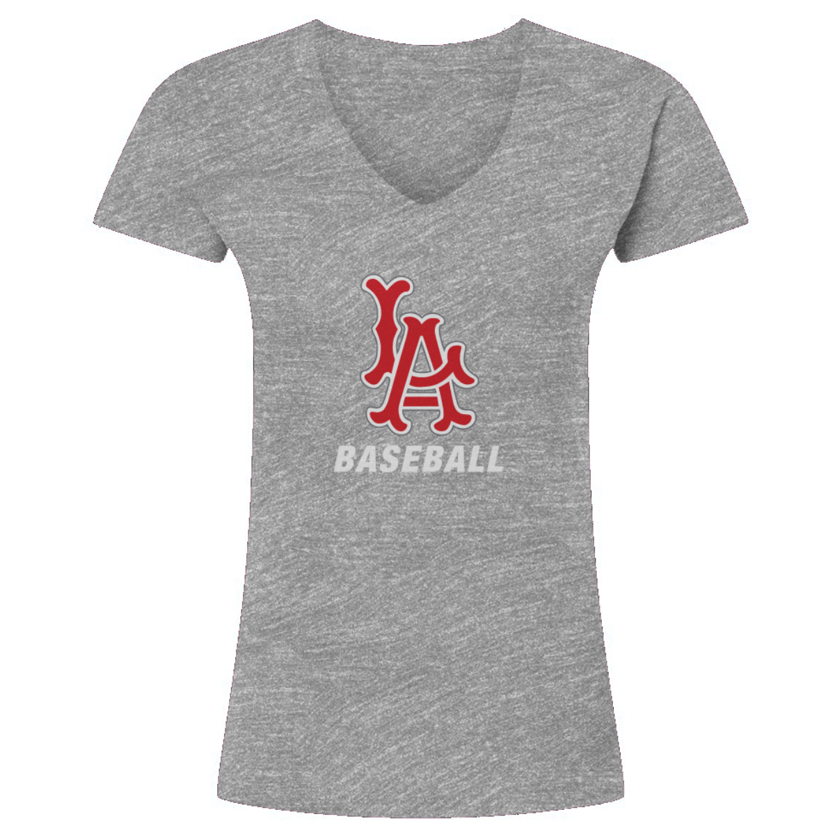 Women's Los Alamitos Baseball Tultex V-Neck T-Shirt