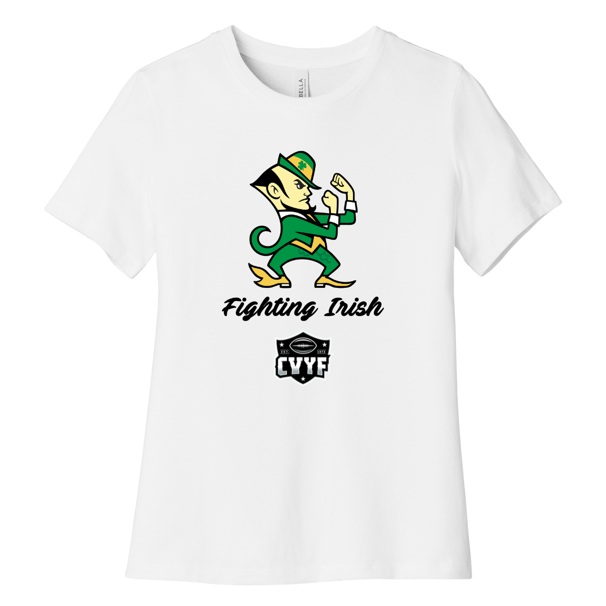 Women's Fighting Irish Bella + Canvas Relaxed Jersey T-Shirt
