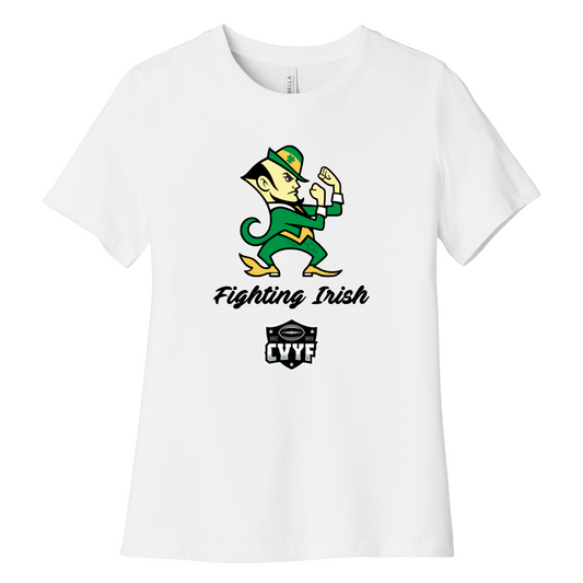 Women's Fighting Irish Bella + Canvas Relaxed Jersey T-Shirt