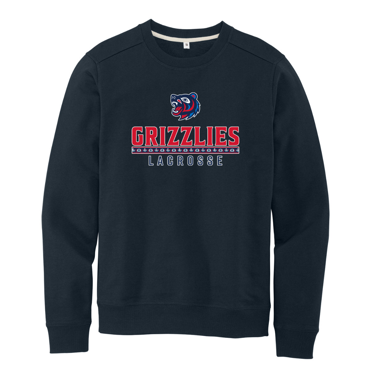 Adult Grizzlies Lacrosse District Fleece Crew