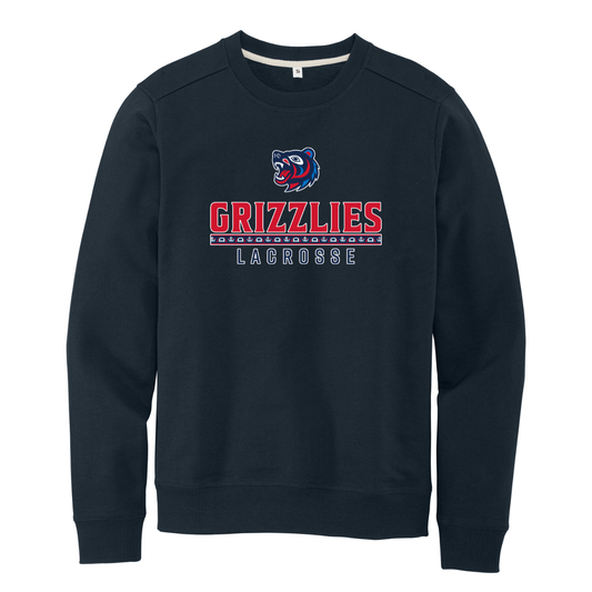 Adult Grizzlies Lacrosse District Fleece Crew
