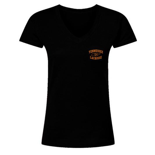 Women's Tennessee Lacrosse Tultex V-Neck T-Shirt