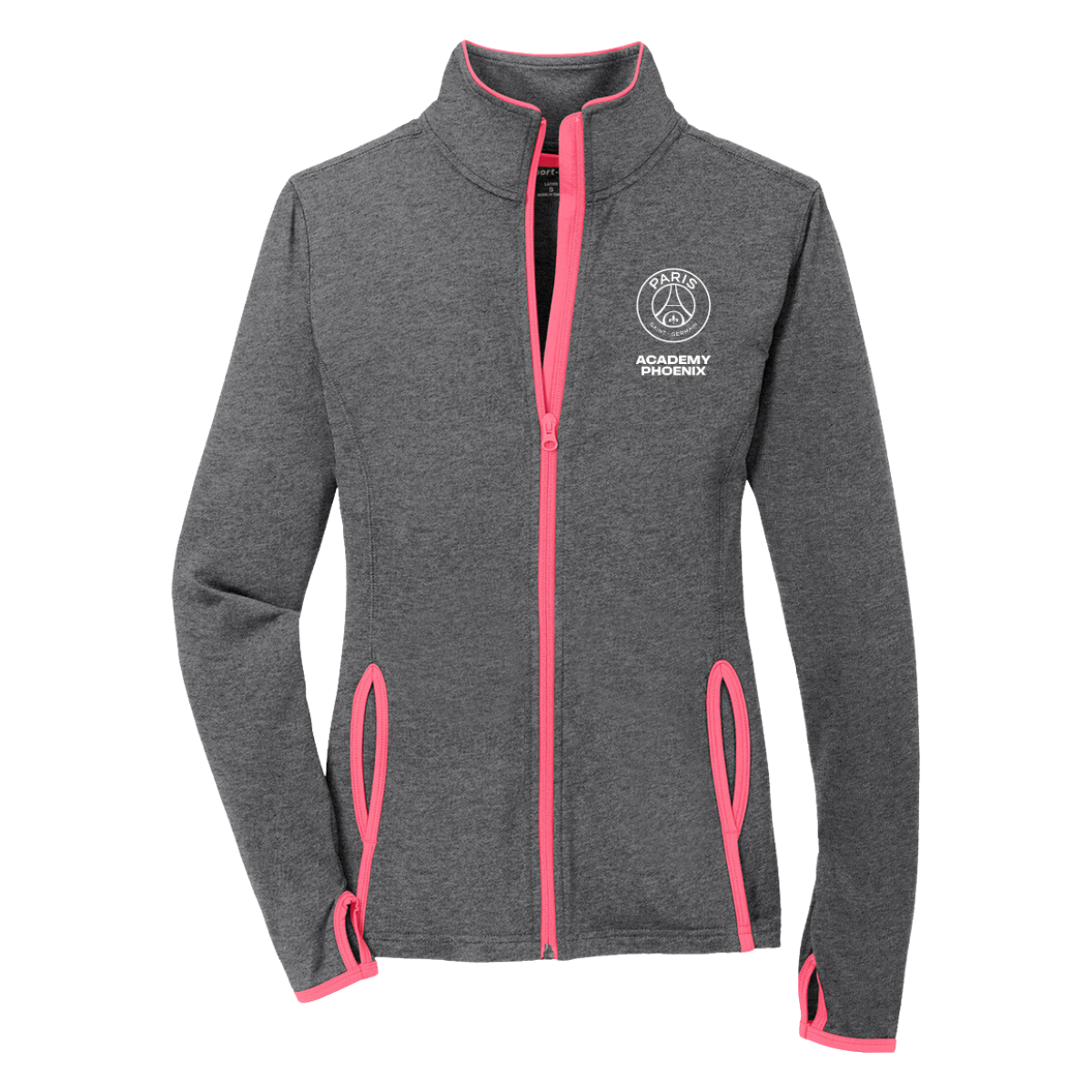 Women's PSG Academy Phoenix Sport-Tek Sport-Wick Stretch Full Zip Jacket