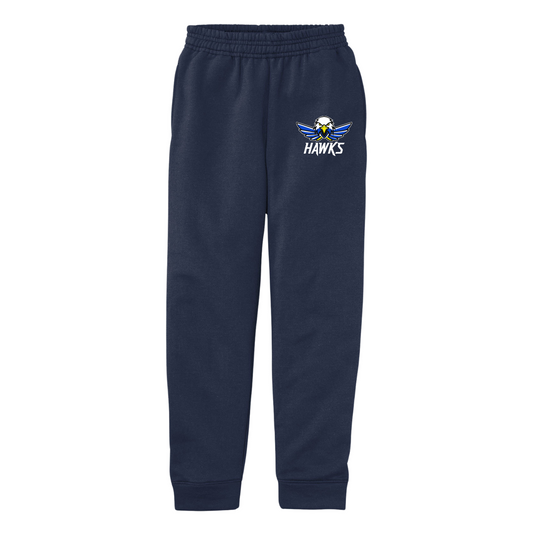 Youth Hawks Port & Company Fleece Jogger