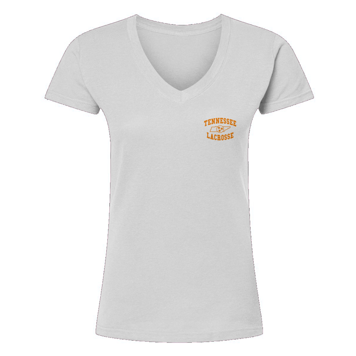 Women's Tennessee Lacrosse Tultex V-Neck T-Shirt