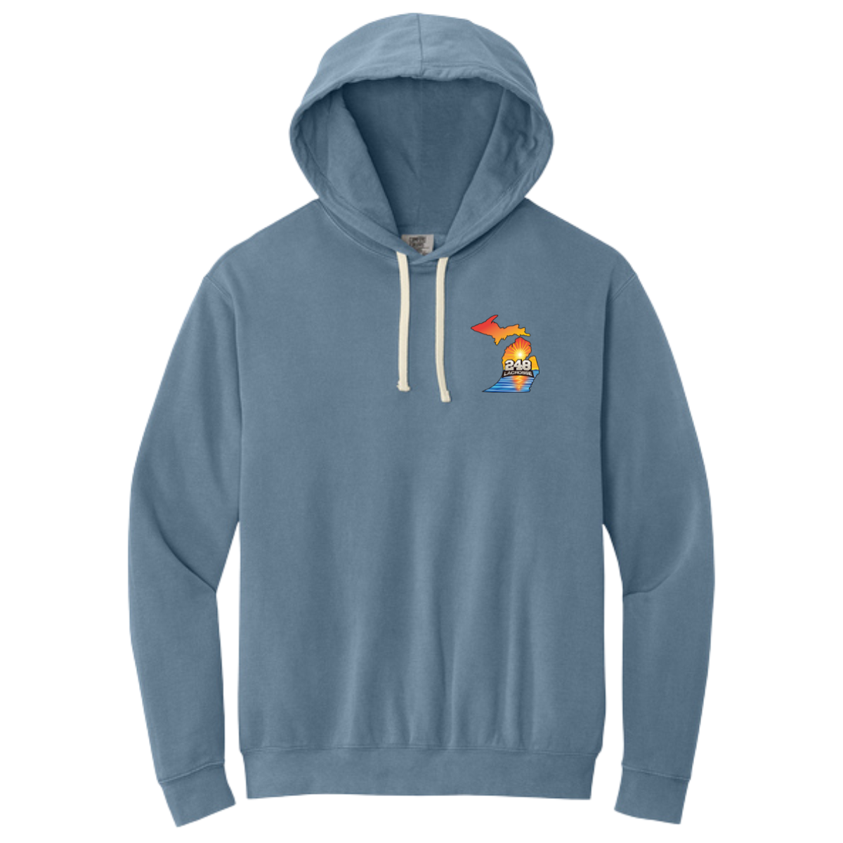 Adult 248 Lacrosse Comfort Colors Lightweight Hoodie