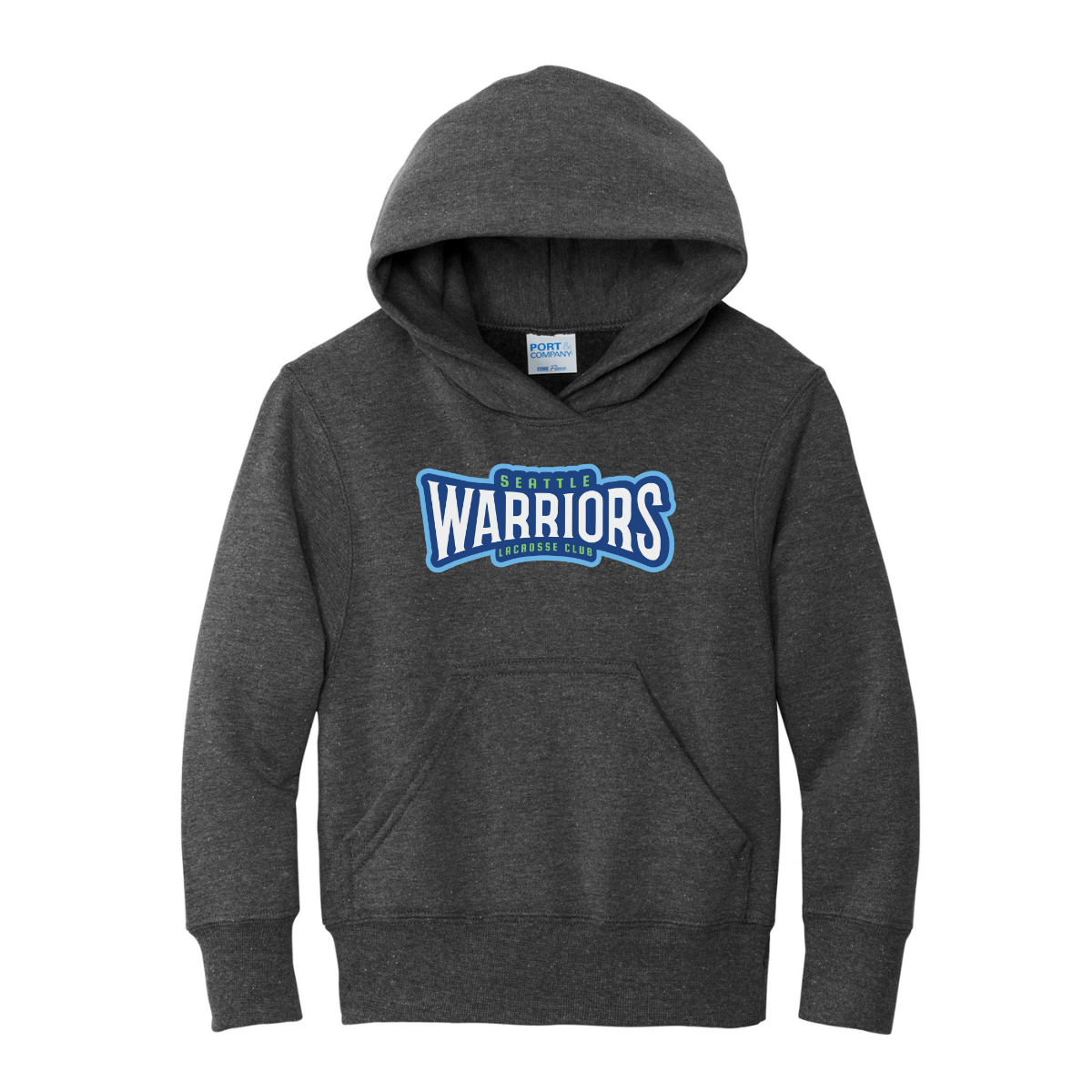 Youth Seattle Warriors Lacrosse Port & Company Fleece Hoodie