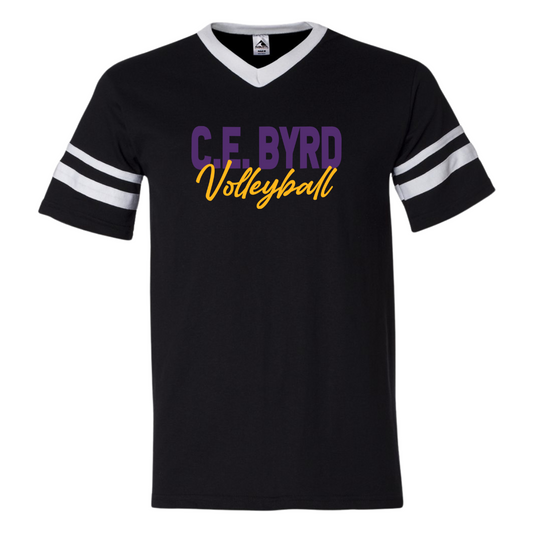 Women's Augusta Sportswear Striped V-Neck T-Shirt