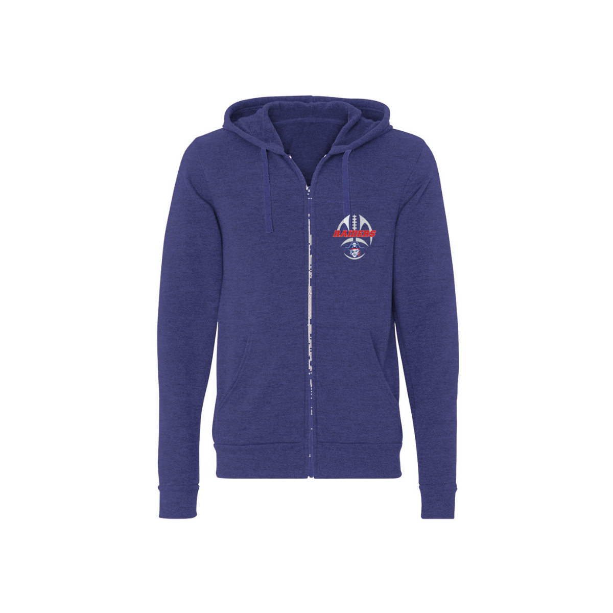 Adult Fairport Football and Cheer Triblend Full-Zip Hoodie