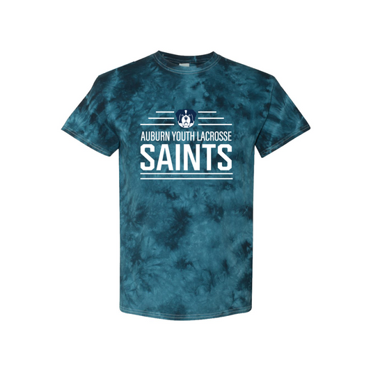 Adult Auburn Lacrosse Crystal Tie-Dyed T-Shirt