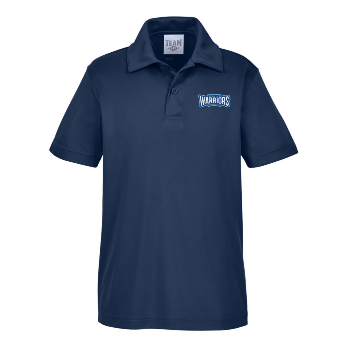 Youth Seattle Warriors Lacrosse Team 365 Lightweight Performance Polo