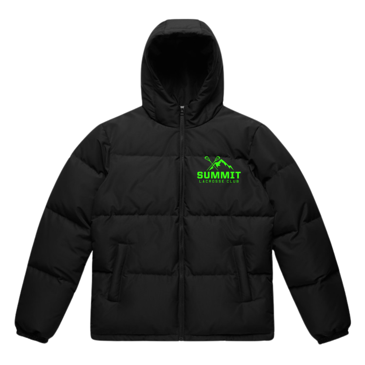 Adult 10thmtnlax AS Colour Hooded Puffer Jacket