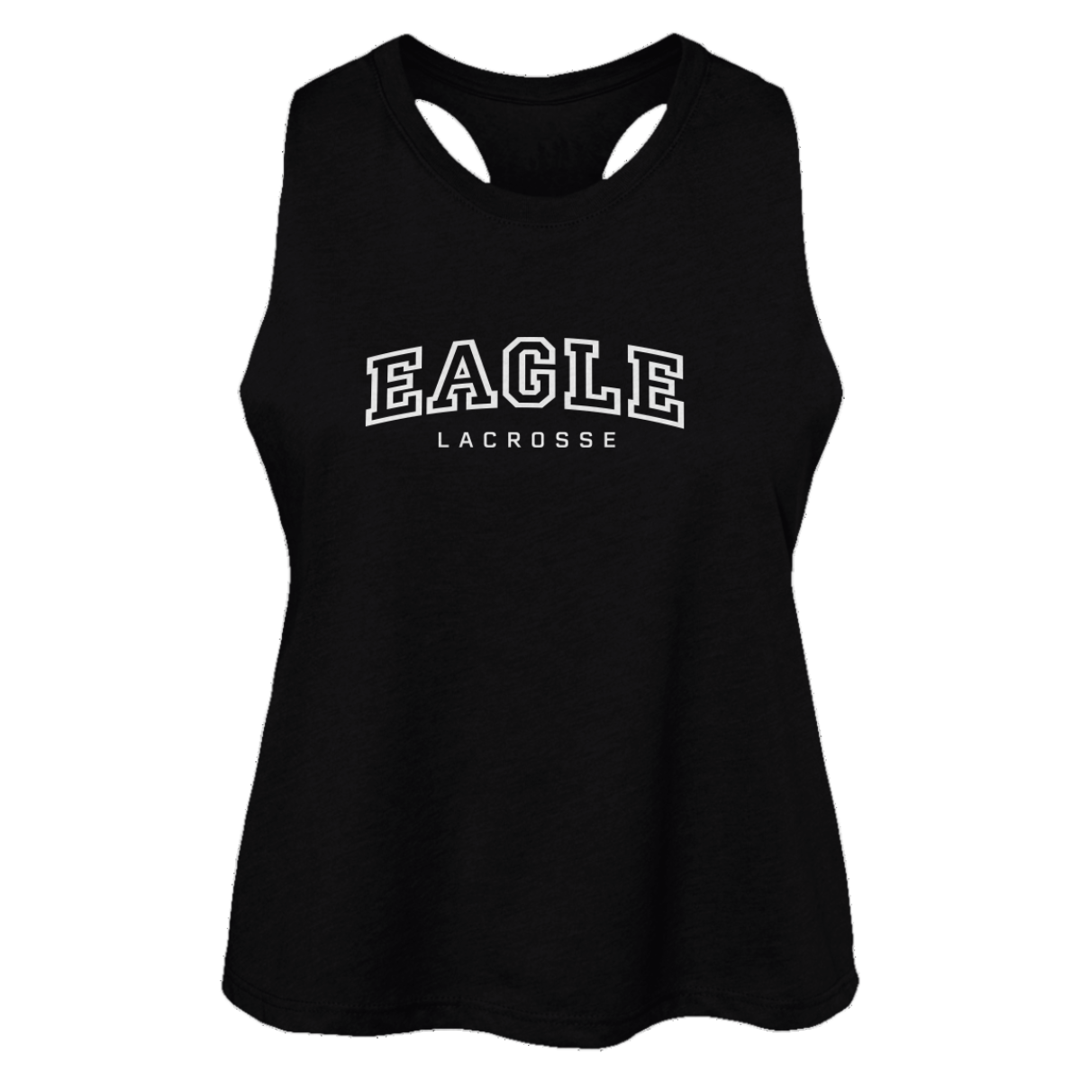 Women's EHS Lacrosse Bella + Canvas Racerback Cropped Tank