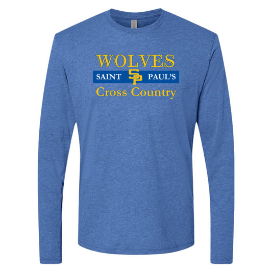 Adult Saint Paul's Cross Country Next Level Triblend Long Sleeve