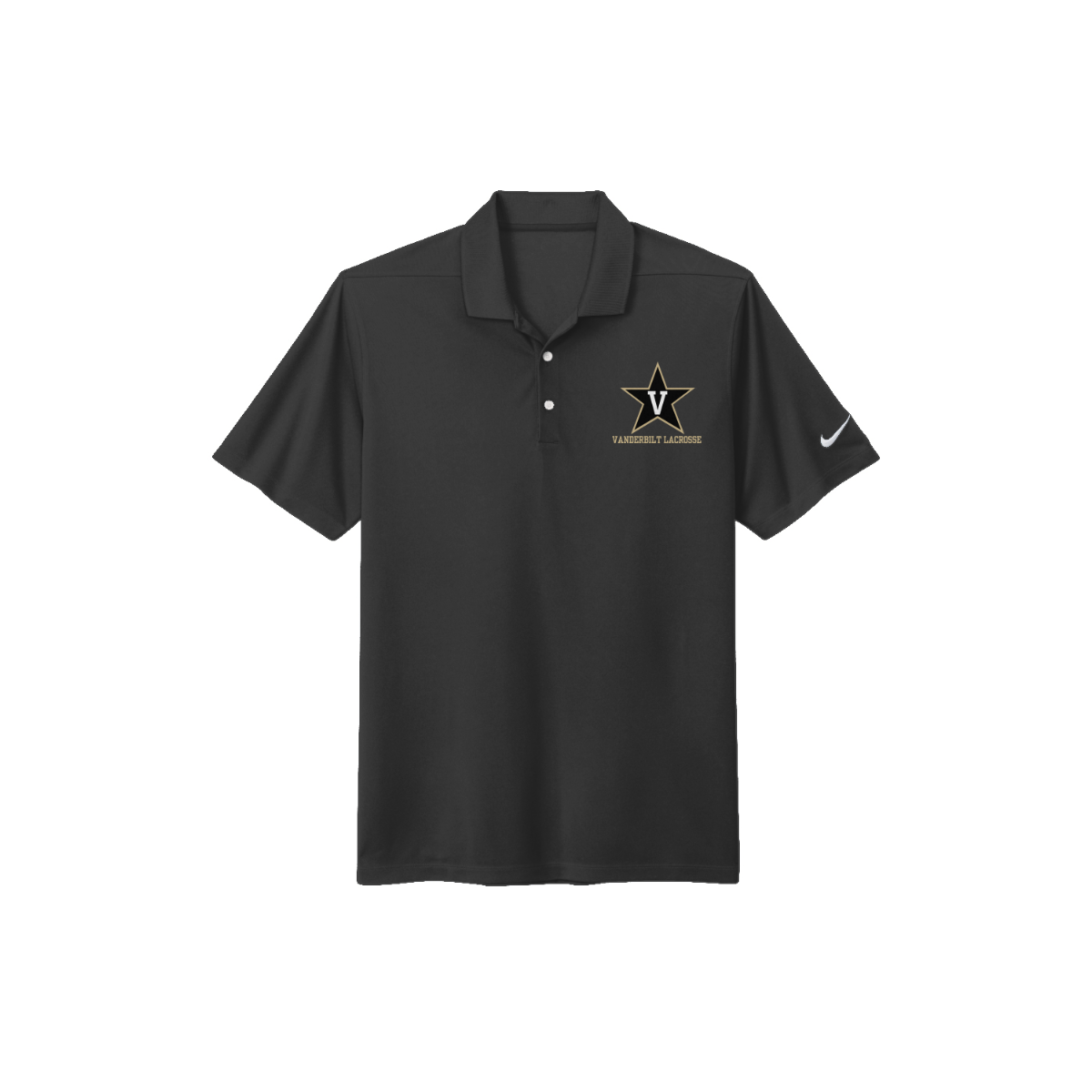 Adult Commodores Lacrosse Nike Dri-FIT Micro Pique 2.0 Polo