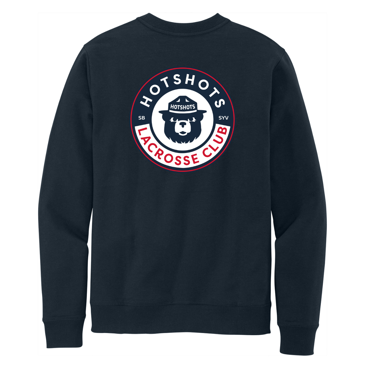 Adult Hotshots Lacrosse District Fleece Crew