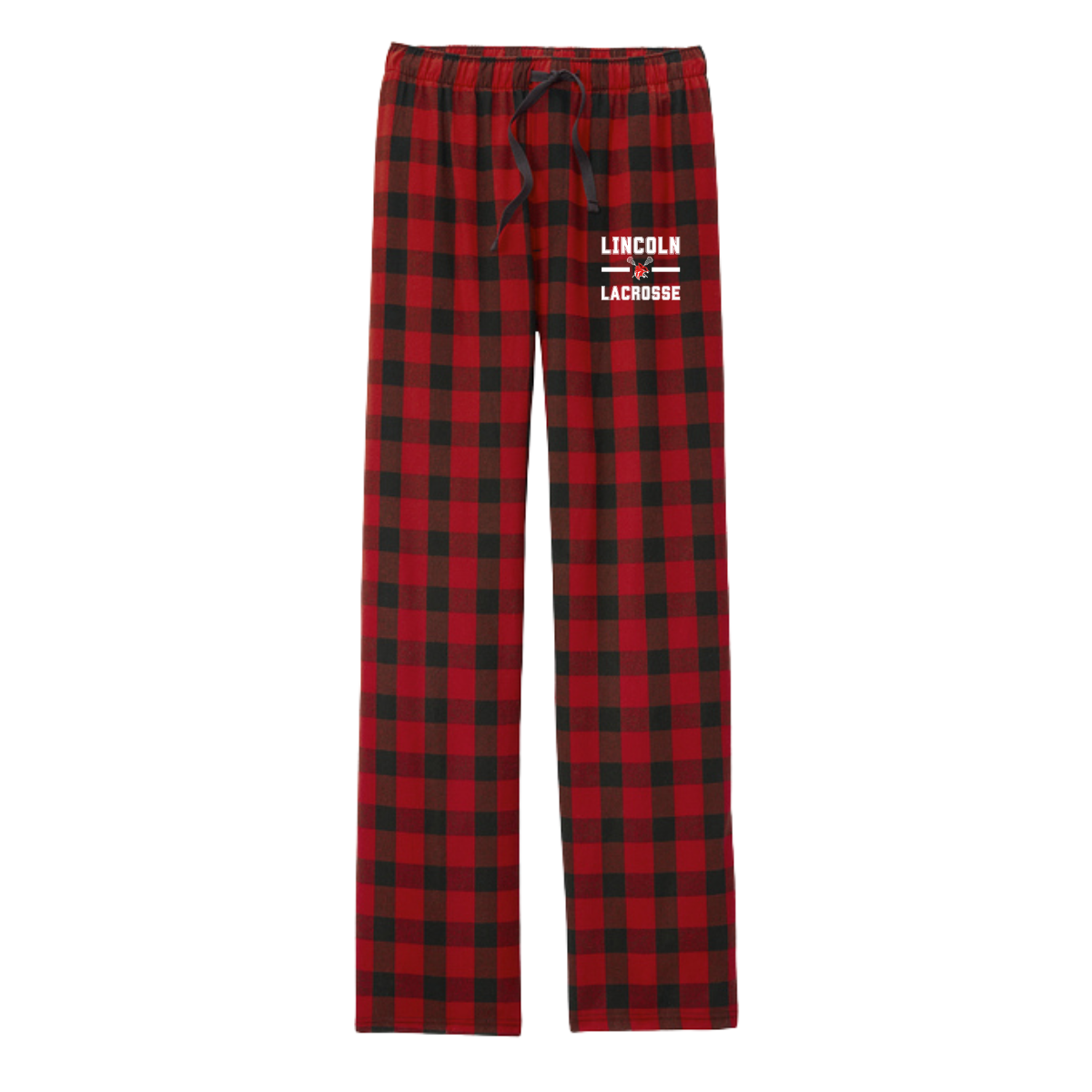 Adult Lincoln High School District Flannel Plaid Pant