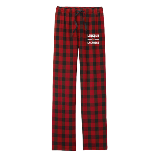 Adult Lincoln High School District Flannel Plaid Pant