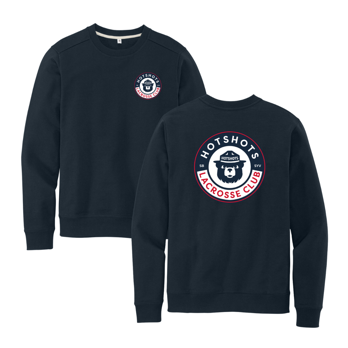 Adult Hotshots Lacrosse District Fleece Crew