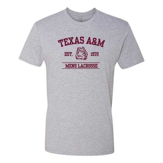 Adult Aggie Lacrosse Next Level Cotton T-Shirt