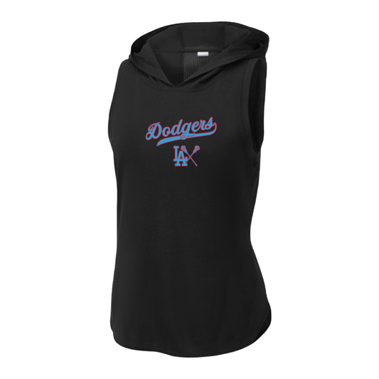 Women's Dodgers Sport-Tek Tri-Blend Hoodie Tank
