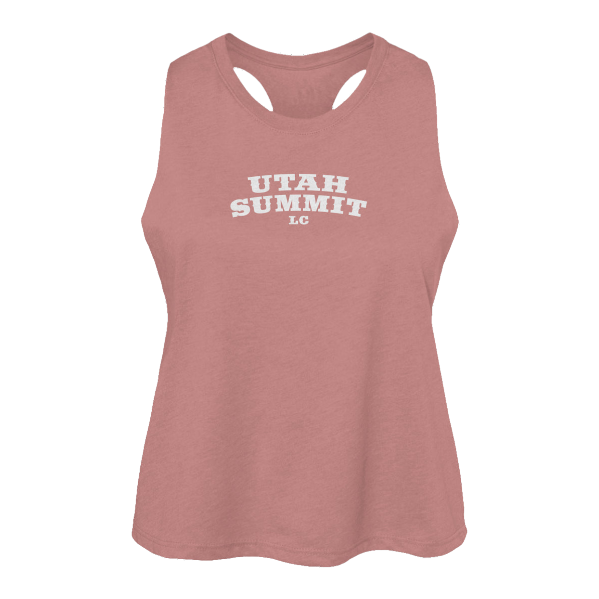 Women's Utah Summit LC Bella + Canvas Racerback Crop Tank
