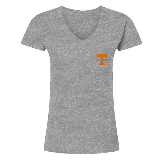 Women's Tennessee Lacrosse Tultex V-Neck T-Shirt