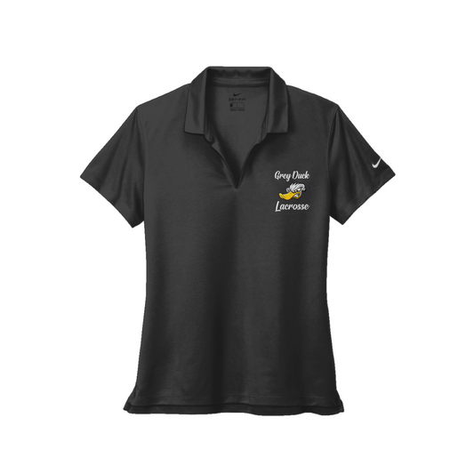 Women's Grey Duck Lacrosse Nike Micro Pique 2.0 Polo