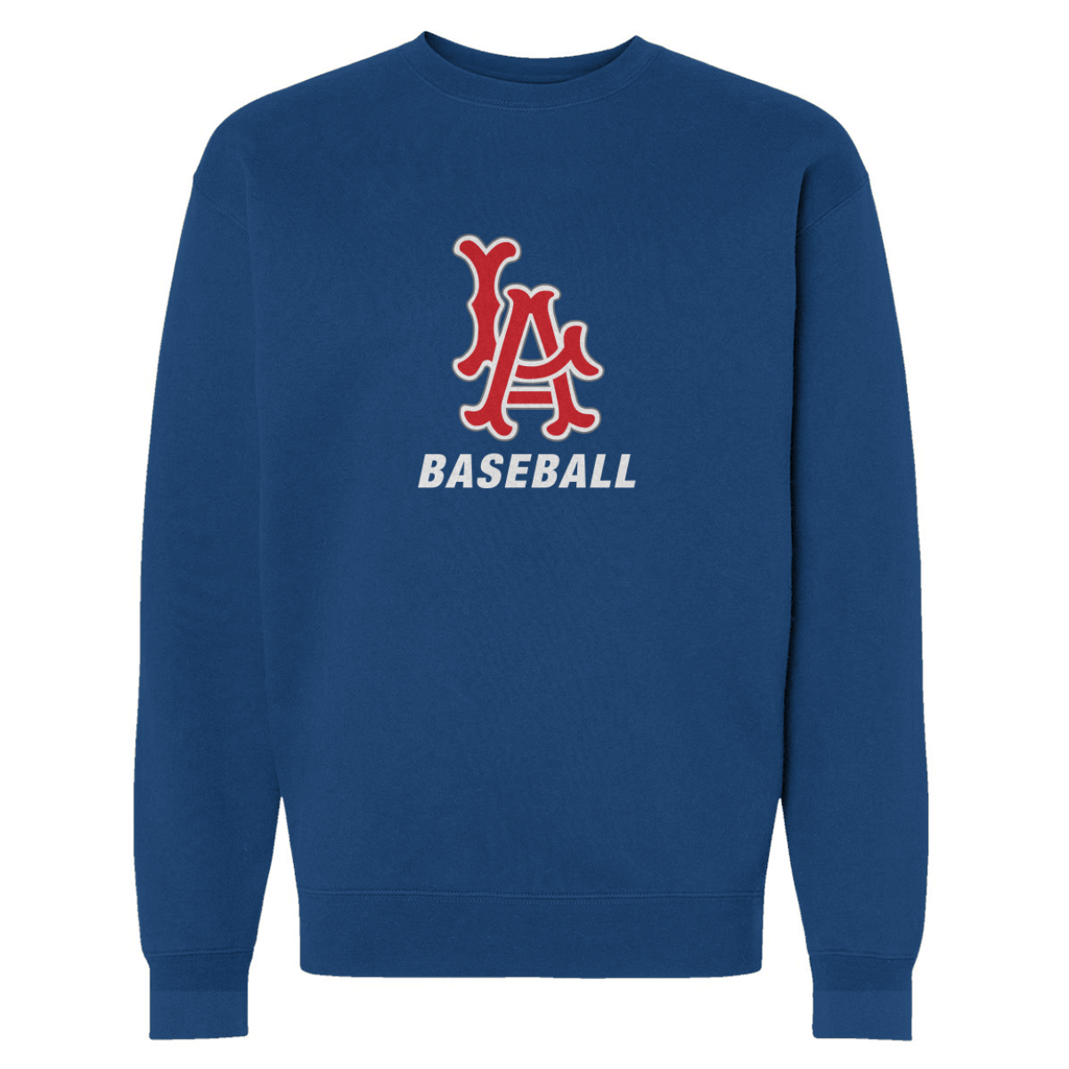 Adult LA Baseball Heavyweight Crewneck Sweatshirt