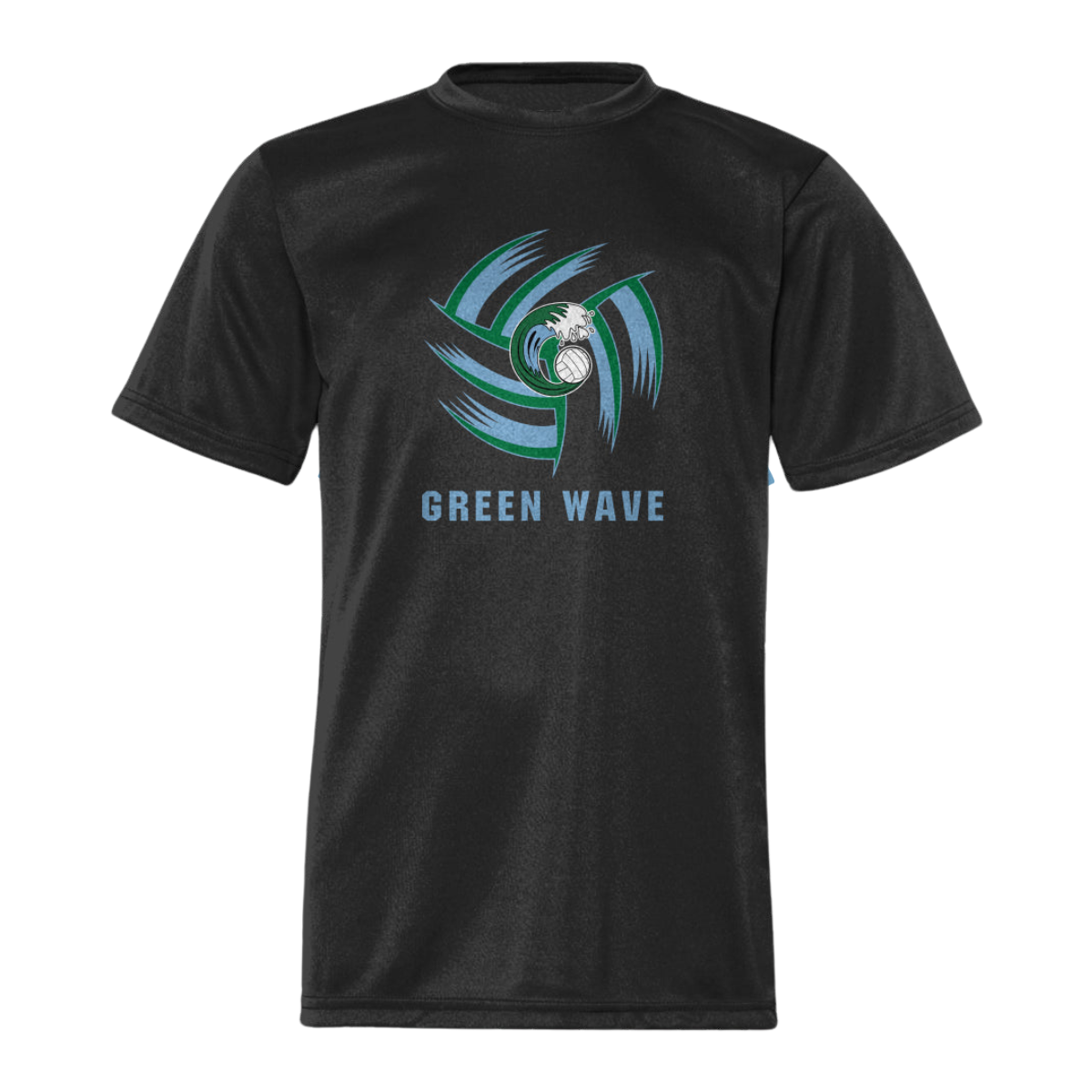 Youth Green Wave C2 Performance T-Shirt