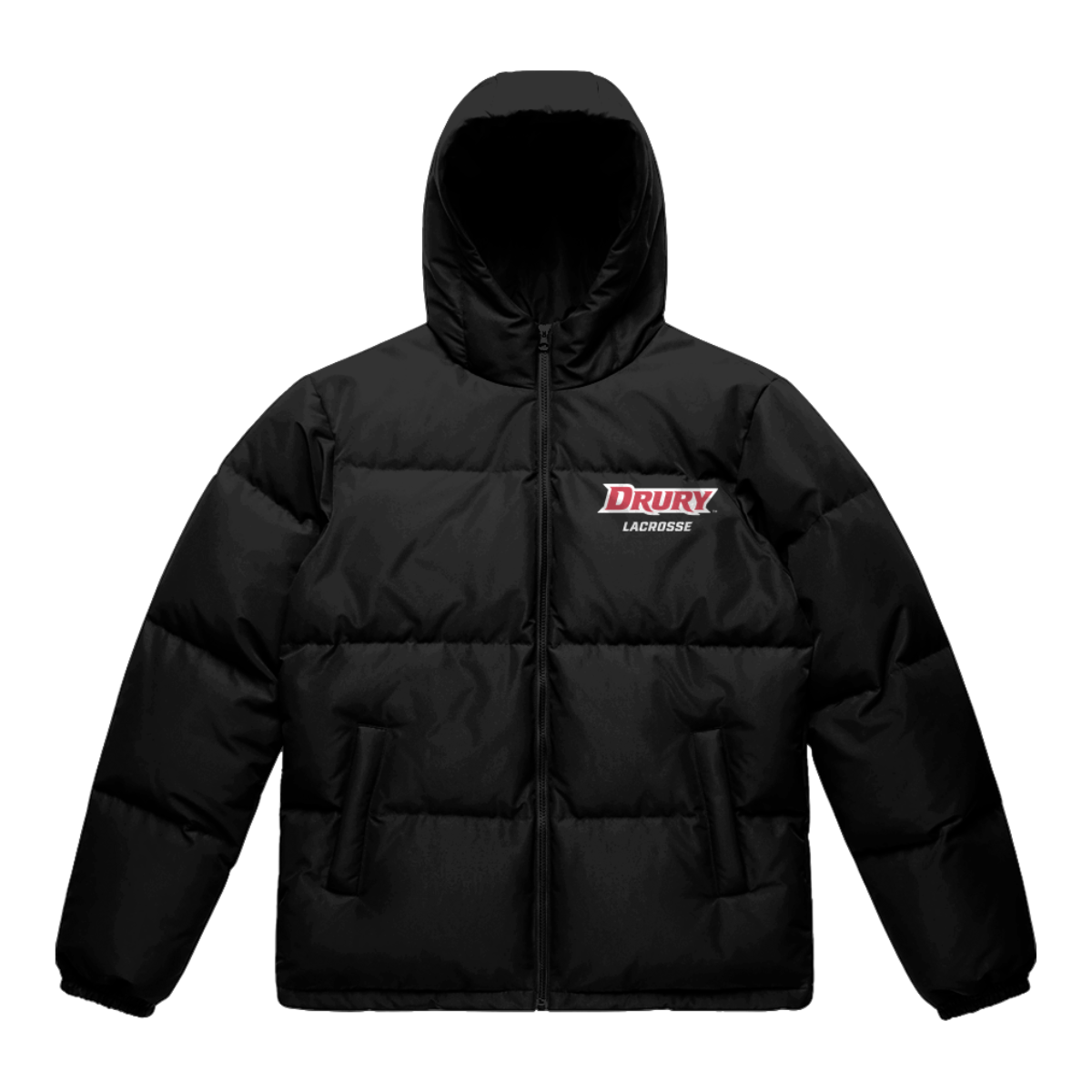 Adult Drury Lacrosse AS Colour Hooded Puffer Jacket