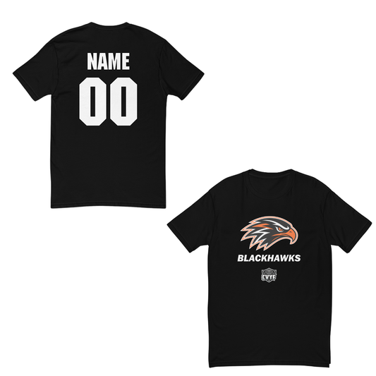 Personalizable - Adult Blackhawks Next Level Cotton T-Shirt