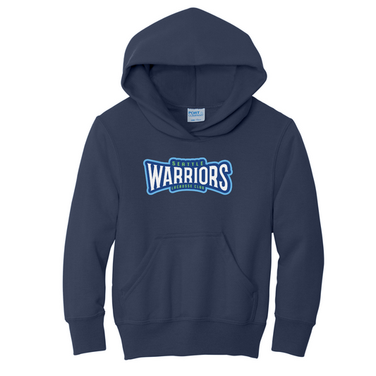 Youth Seattle Warriors Lacrosse Port & Company Fleece Hoodie