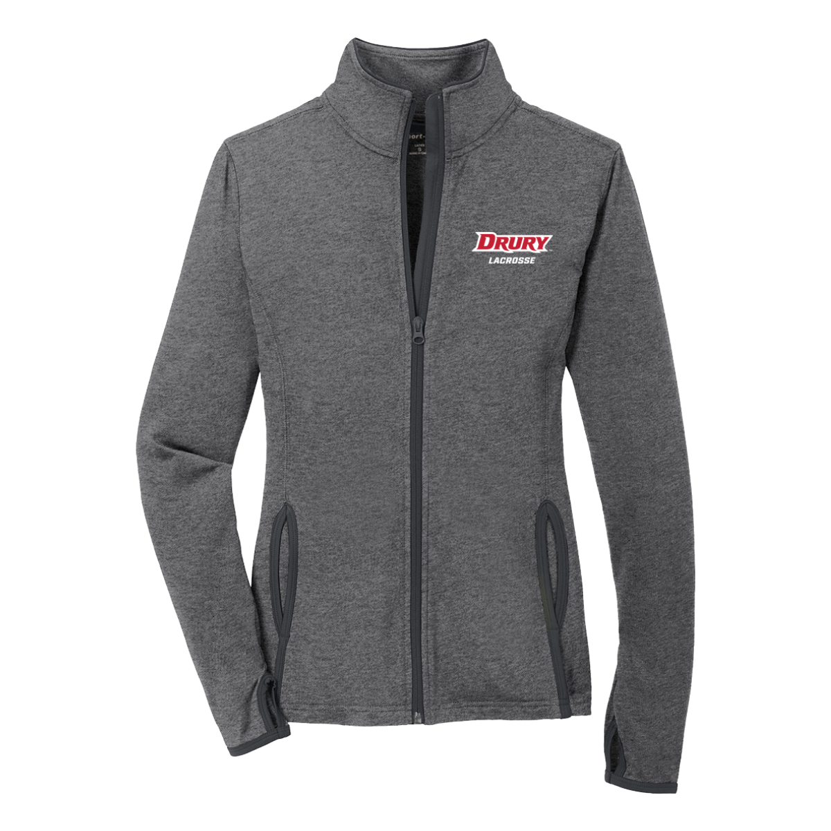 Women's Drury Lacrosse Sport-Tek Sport-Wick Stretch Full Zip Jacket