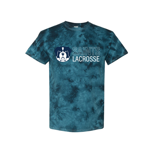 Adult Auburn Lacrosse Crystal Tie-Dyed T-Shirt