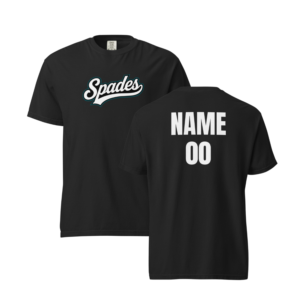Personalizable - Adult South Bay Spades Comfort Colors T-shirt
