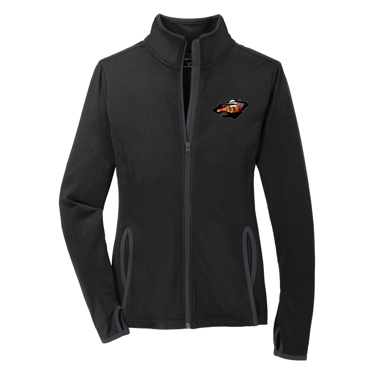 Women's WVW Lacrosse Sport-Tek Sport-Wick Stretch Full Zip Jacket