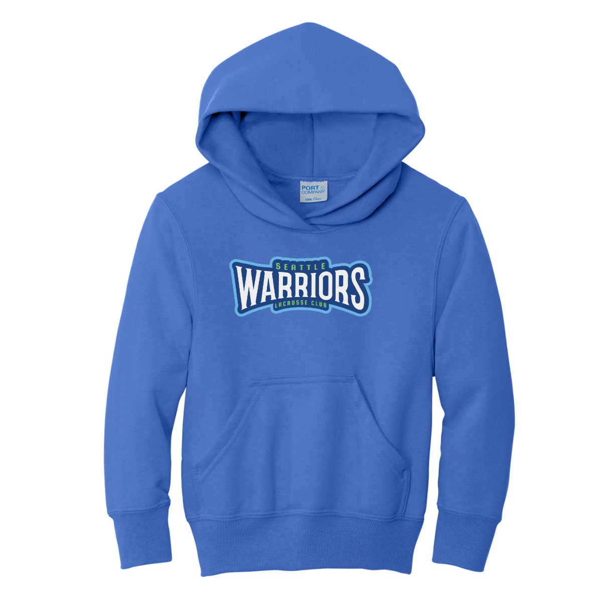 Youth Seattle Warriors Lacrosse Port & Company Fleece Hoodie
