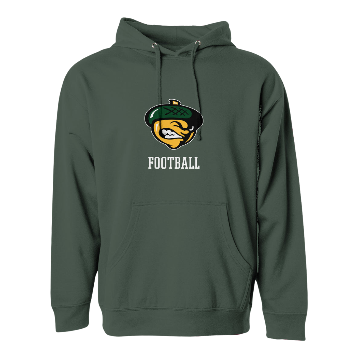 Adult Live Oak Football Midweight Pullover Hoodie