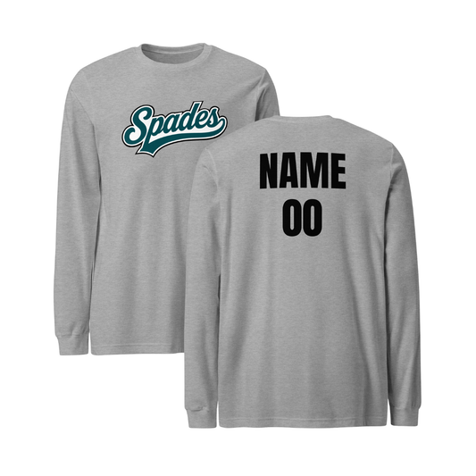 Personalizable - Adult South Bay Spades Bella + Canvas Long Sleeve Tee