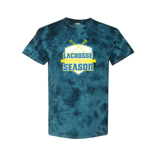 Adult Iowa Mavericks Navy Crystal Tie-Dye Tee