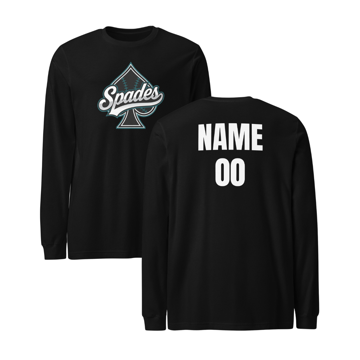 Personalizable - Adult South Bay Spades Bella + Canvas Long Sleeve Tee