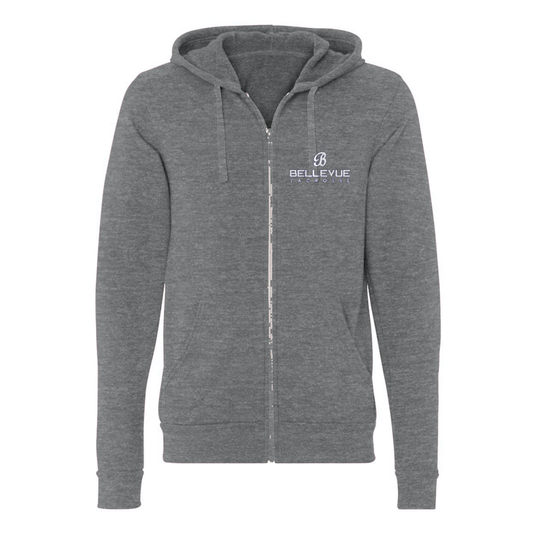 Adult Bellevue Lacrosse Bella + Canvas Triblend Full Zip Hoodie