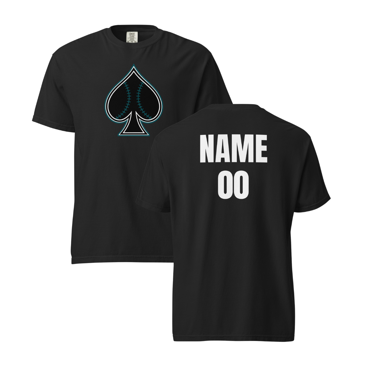 Personalizable - Adult South Bay Spades Comfort Colors T-shirt