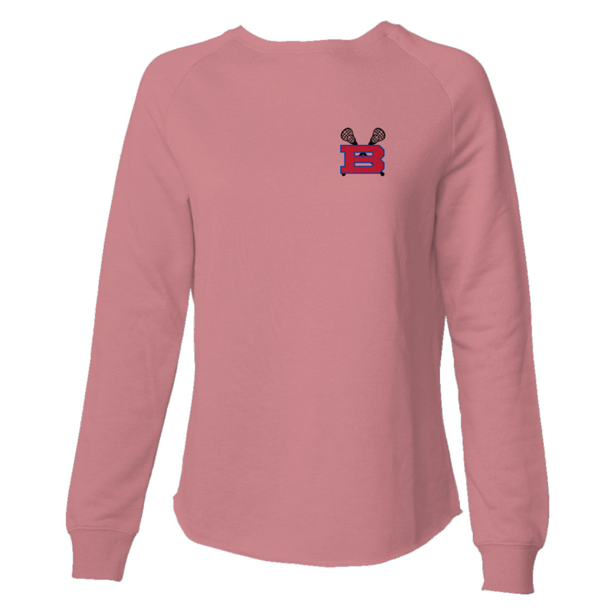 Women's Bartlett HS Lacrosse Wave Wash Crewneck Sweatshirt
